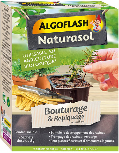 ALGOFLASH NATURASOL Bouturage & Repiquage 5 x 5 g