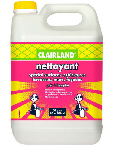 CLAIRLAND Nettoyant Spécial surfaces extérieures Prêt à l’emploi 5 L