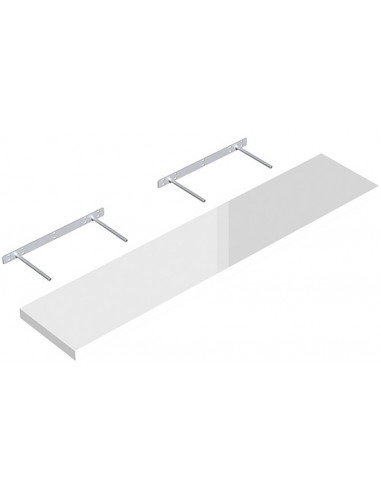 VELANO FSG 1180/235 65160 Étagère suspendue 1180 x 235 mm high gloss blanc