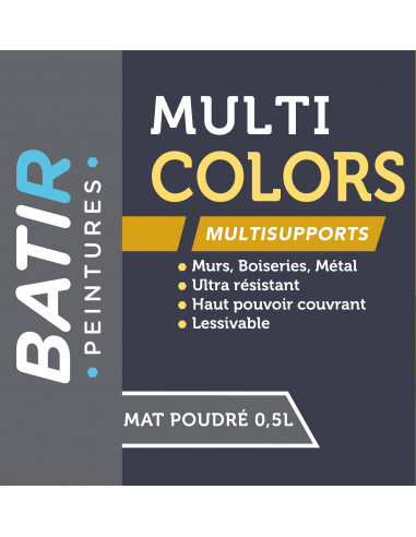 RECA Peinture acrylique BATIR MultiColors MAT Poudré 0,5L