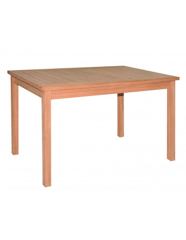 PASCAL JR PILLET Table de jardin rectangle OXFORD en teck 120 x 80 x h.75 cm