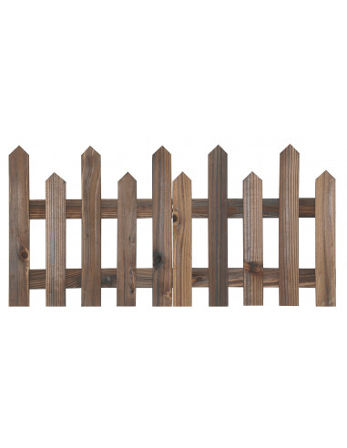 MARKET Bordure en bois marron 120 x 30 cm