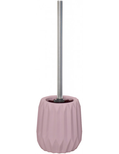 FRANDIS 190766 Pot + brosse WC «Relief rose pétale» Ø 12 x 35 cm