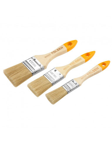 TOLSEN 40144 Lot de 3 pinceaux plats