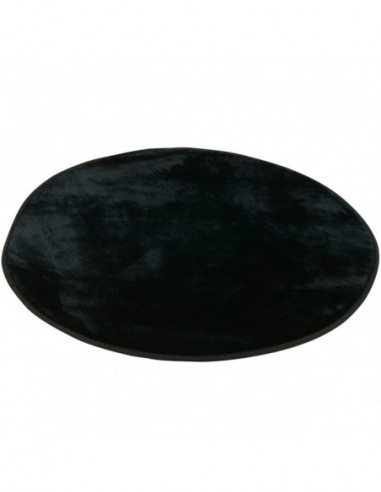 DIFFUSION 313925 Tapis rond noir - Ø 80 cm