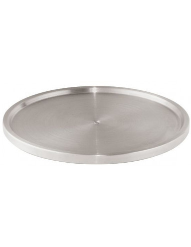 WENKO Plateau tournant Uno en inox - Ø26,5 x 1,5 cm