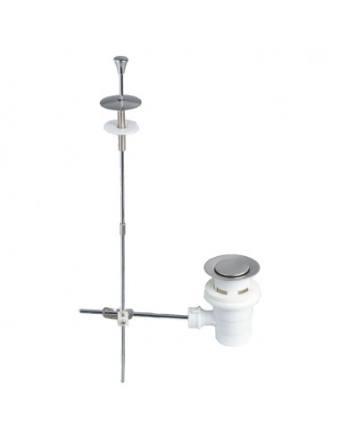 WIRQUIN SP200 Bonde de lavabo avec tirette pour fermeture à tirette