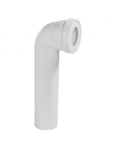 WIRQUIN 71060101 Pipe WC longue, coudée mâle - Ø100 mm