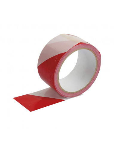 COGEX 81663 Bande de chantier rouge et blanc - 50 m x 50 mm