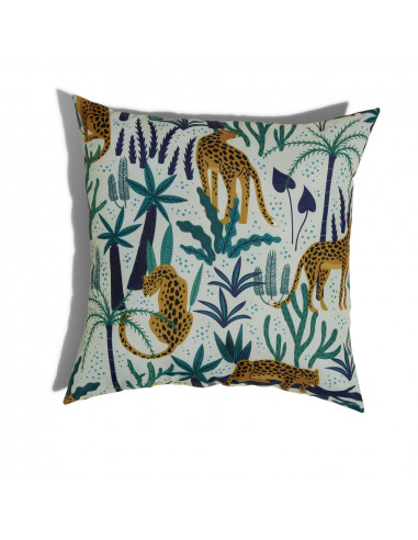 DIFFUSION 557910 Coussin d'extérieur LÉOPARD - 40 x 40 cm