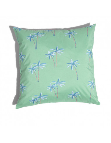 DIFFUSION 557914 Housse de coussin PALM SPLASH - 40 x 40 cm