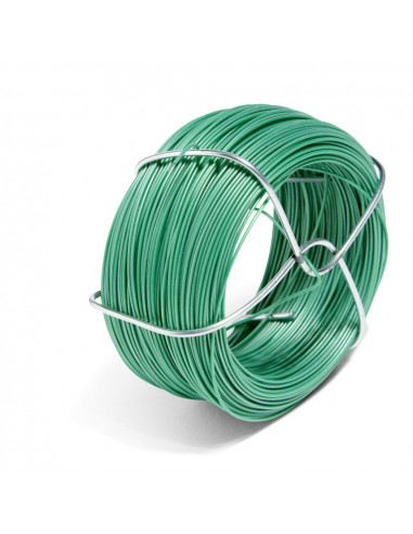 DIFFUSION 545228 Rouleau de fil de fer plastifié vert - 50 m