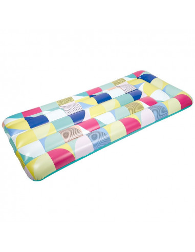 DIFFUSION 558380 Matelas gonflable multicolore - 181 x 82 x H.22 cm