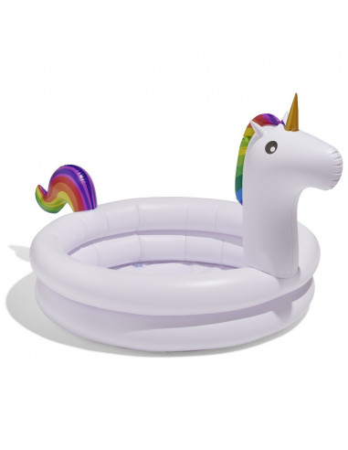 DIFFUSION 547457 Piscinette gonflable licorne - 135 x 120 x 65 cm