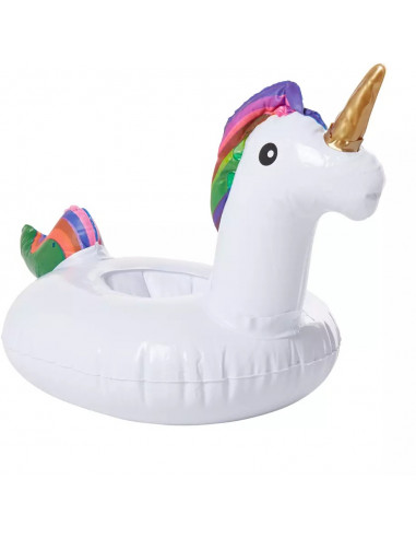 DIFFUSION 410356 Porte verre gonflable Licorne - 20x 20 cm