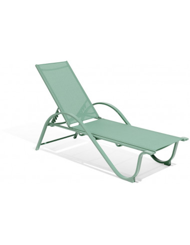 DIFFUSION 558508 Bain de soleil LOMBOK vert - 187 x 64 x H.96 cm