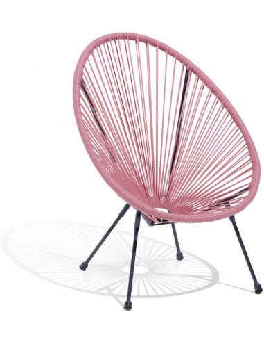 DIFFUSION 544971 Fauteuil de jardin URBAN enfant rose - 49 x 57 x H.66,5 cm