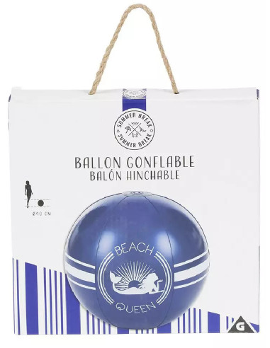 DIFFUSION 549345 Ballon gonflable BEACH QUEEN - Ø40 cm