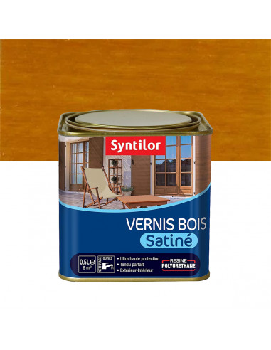 SYNTILOR Vernis BOIS chêne doré satiné - 0,5L