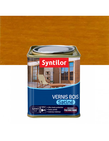 SYNTILOR Vernis BOIS chêne doré satiné - 0,25L