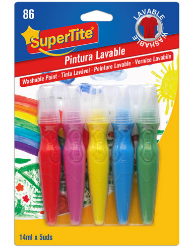 SUPERTITE 2786 Peinture lavable -  5 pcs, 14 mL