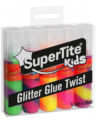 SUPERTITE 2734 Colle à paillettes TWIST - 5 pcs, 20 mL