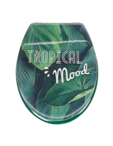 DIFFUSION 515576 Abattant WC Tropical Mood - 43,8 x 34,5 x 4,4 cm