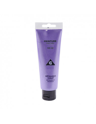 DIFFUSION 544720 Peinture Tempera violet métallisé - 120 mL