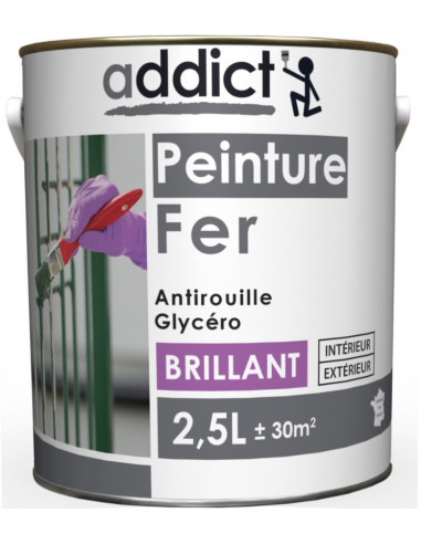 RECA Peinture Fer ADDICT Blanc Brillant 2,5 L