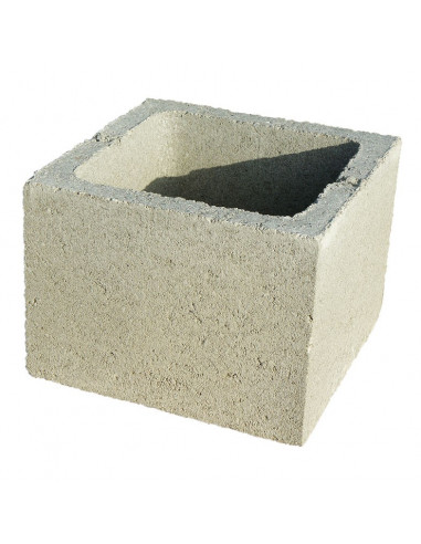 COLLIC MATÉRIAUX 330001 Cube de pilier à crépir - 30 x 30 x H.25 cm