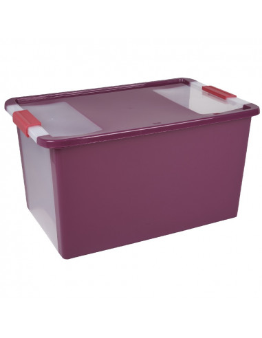 DIFFUSION 372814 Box de rangement rose - 40 L, 55 x 35 x H.28 cm