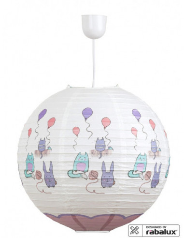 RABALUX 4632 Luminaire enfant CATHY papier multicolore - Ø400 mm