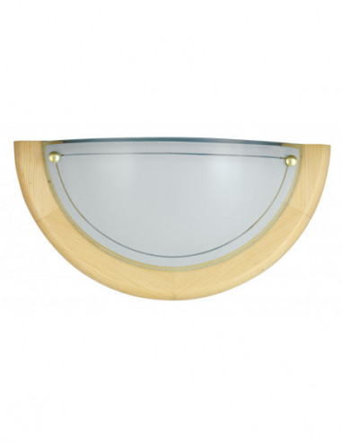 RABALUX 5401 Luminaire mural UFO verre nature - E27 60W, Ø300 mm