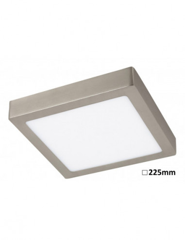 RABALUX 2668 Luminaire encastré et en saillie LOIS plastique chrome satiné - LED 18W