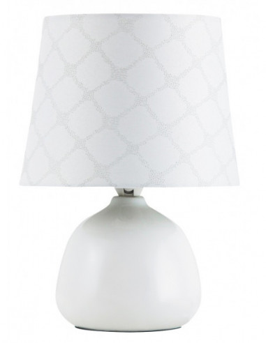 RABALUX 4379 Lampe de chevet ELLIE textile blanc - E14 1x MAX 40W