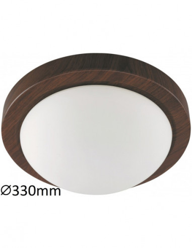 RABALUX 3568 Plafonniers DISKY verre wenge - E27 2x MAX 40W