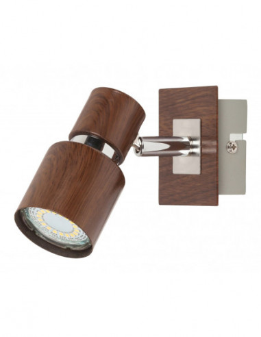 RABALUX 6005 Spots Lampes MERKUR métal wenge - GU10 1x MAX 50W