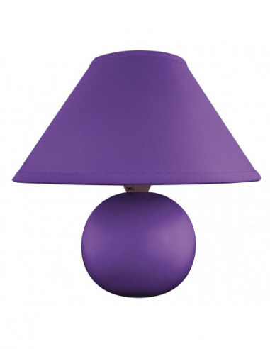 RABALUX 4920 Lampe de chevet ARIEL textile lilas - E14 1x MAX 40W