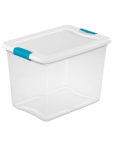 STERILITE 14958006 Bac de rangement en plastique blanc - 26,4L