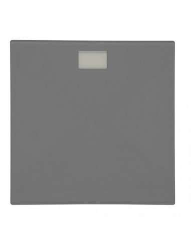 DIFFUSION 409216 Pèse personne Homday écran LCD gris foncé - 27,4 x 27,4 x 2,7 cm, 150 kg