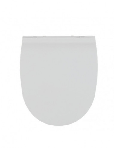 DIFFUSION 551923 Abattant WC plat uni blanc - 42 x 35 cm