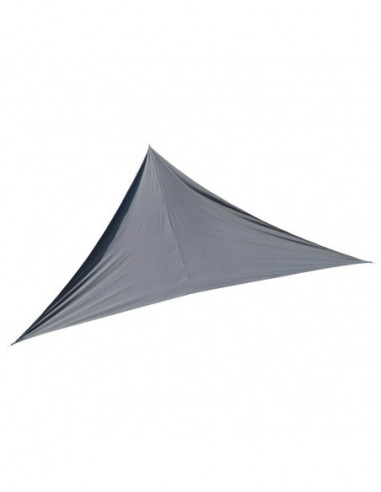 DIFFUSION 558198 Voile d’ombrage triangulaire Delta gris anthracite - 500 x 500 cm