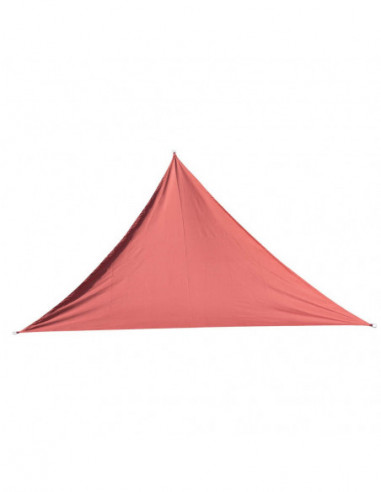 DIFFUSION 558216 Voile d’ombrage triangulaire Delta rouge - 200 x 200 cm