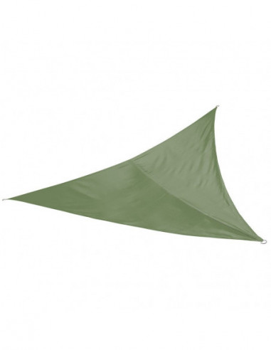 DIFFUSION 576071 Voile d'ombrage Delta triangulaire vert - 200 x 200 cm