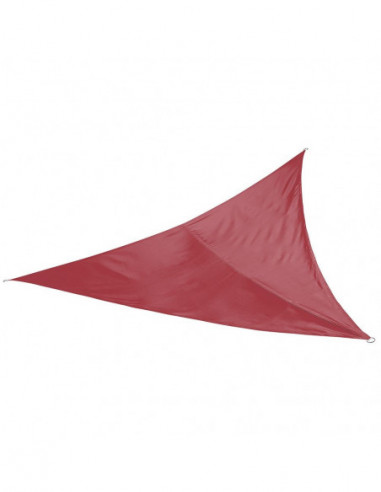 DIFFUSION 576078 Voile d'ombrage Delta triangulaire rouge - 200 x 200 cm