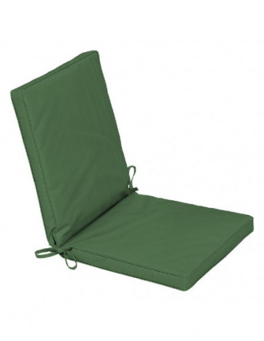 DIFFUSION 579119 Coussin de fauteuil de jardin uni vert - L.92 x l.42 x Ep.4 cm, Polyester