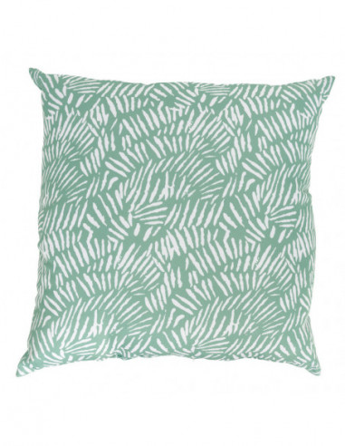 DIFFUSION 576348 Coussin de jardin carré imprimé vert - 40 x 40 cm