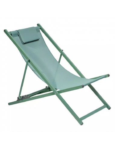 DIFFUSION 576878 Chilienne Oxford vert - 128 x 61 x H.7 cm