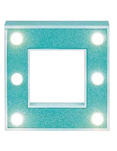 DIFFUSION 551475 Miroir lumineux pailleté - 12 x H.12 cm