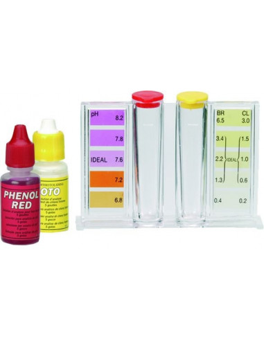 GRE Trousse chlore/brome + pH (Oto/Phénol)